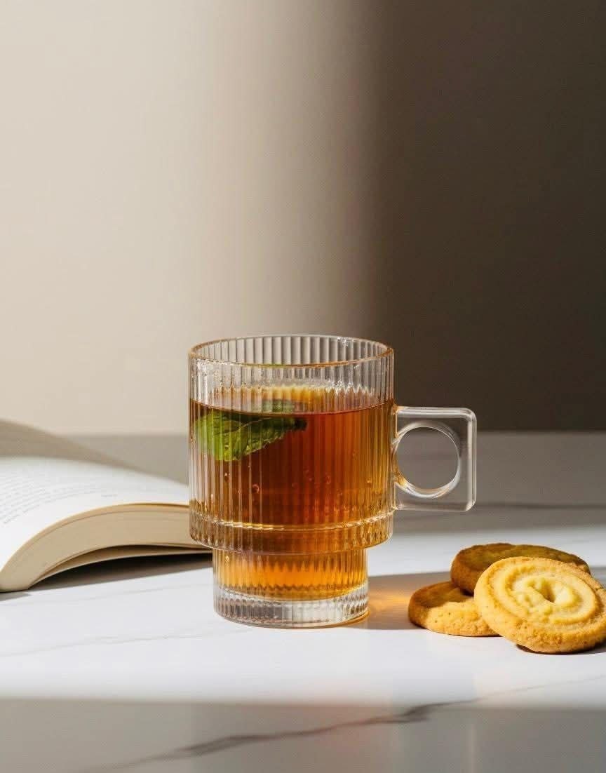 Vintage Fluted Glass Set