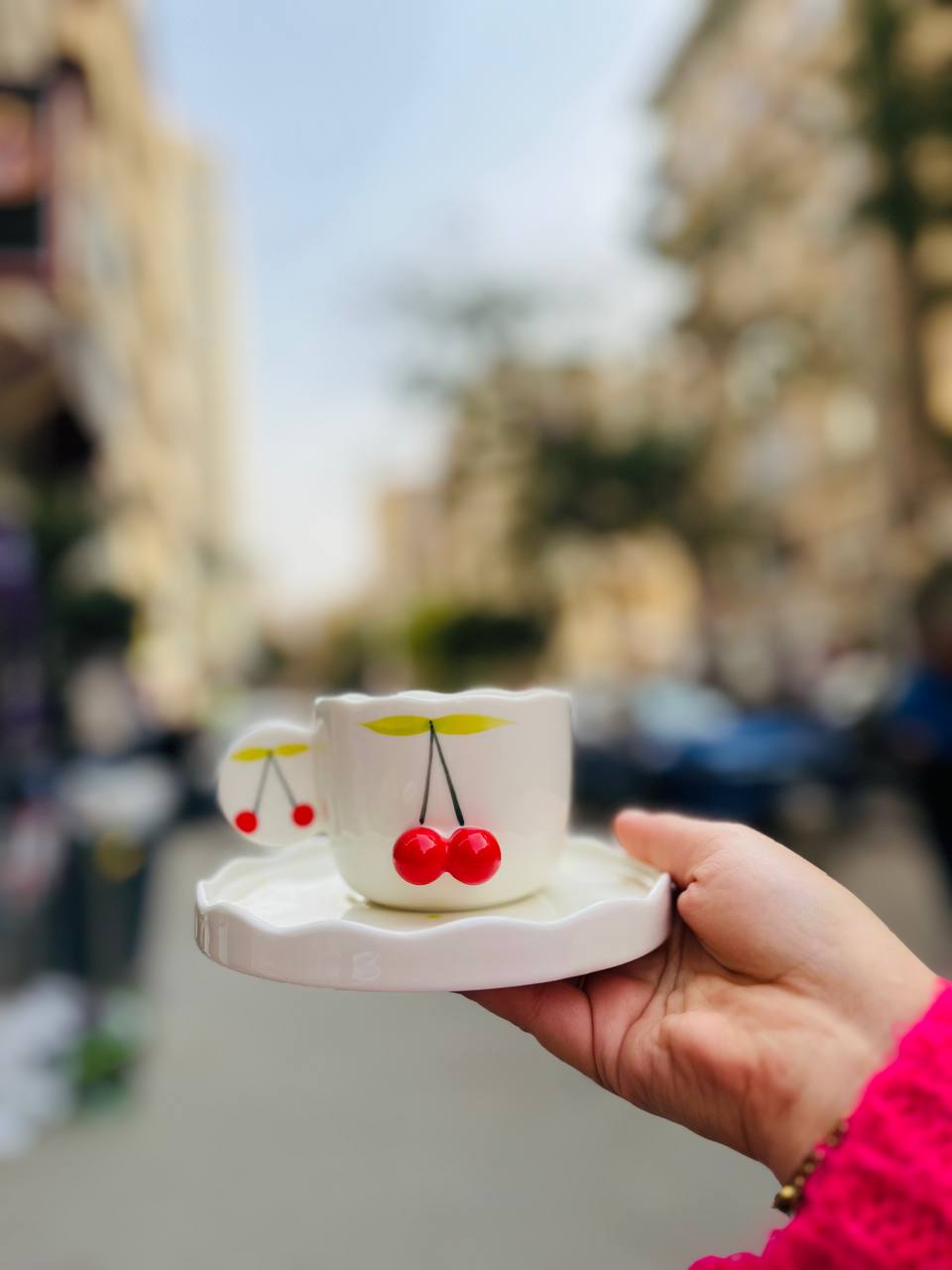 3D Cherry Ceramic Set