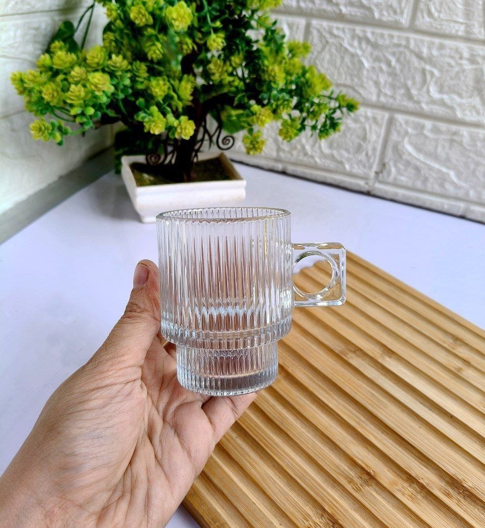Vintage Fluted Glass Set