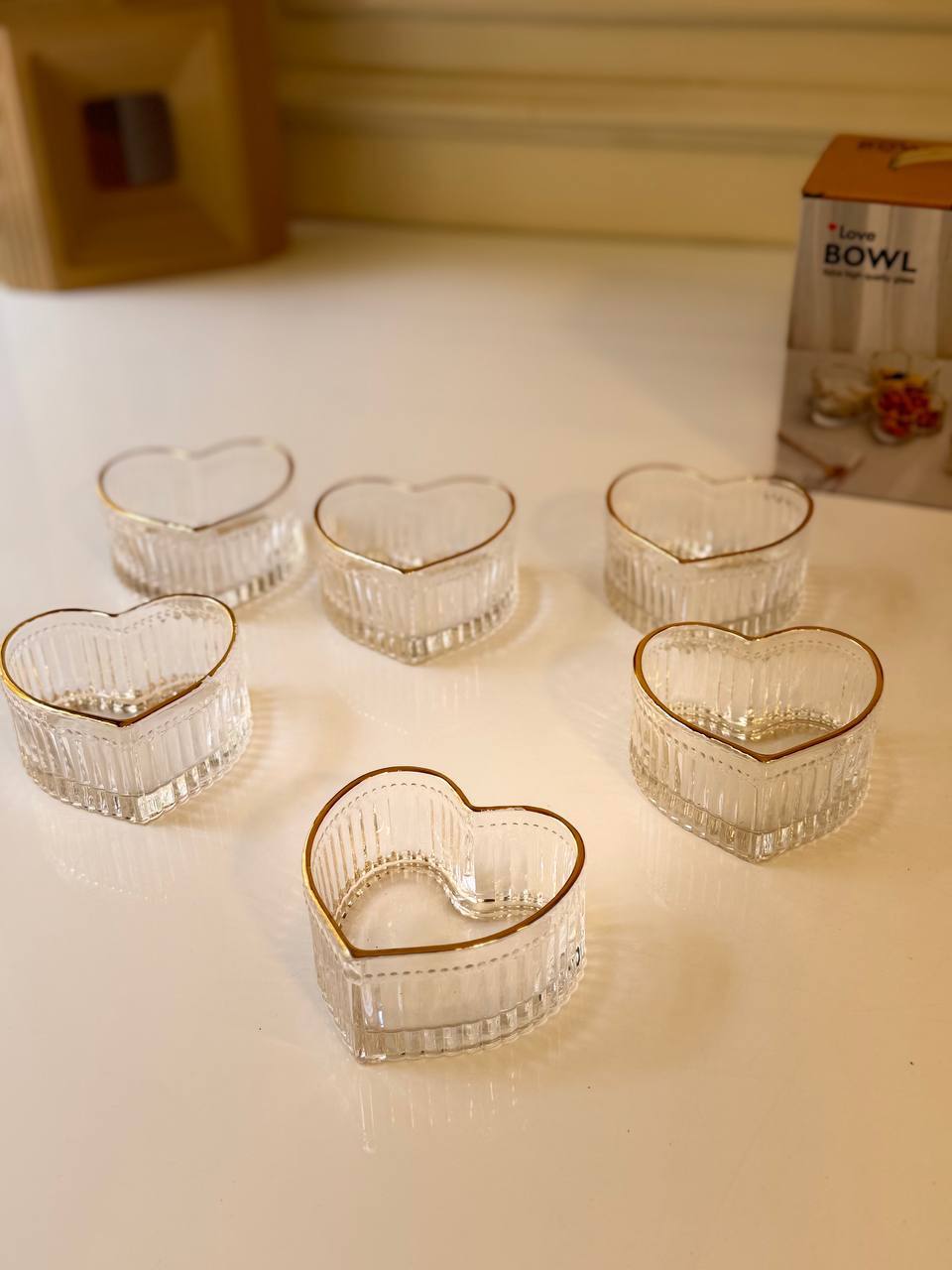 Heart Glass Bowls