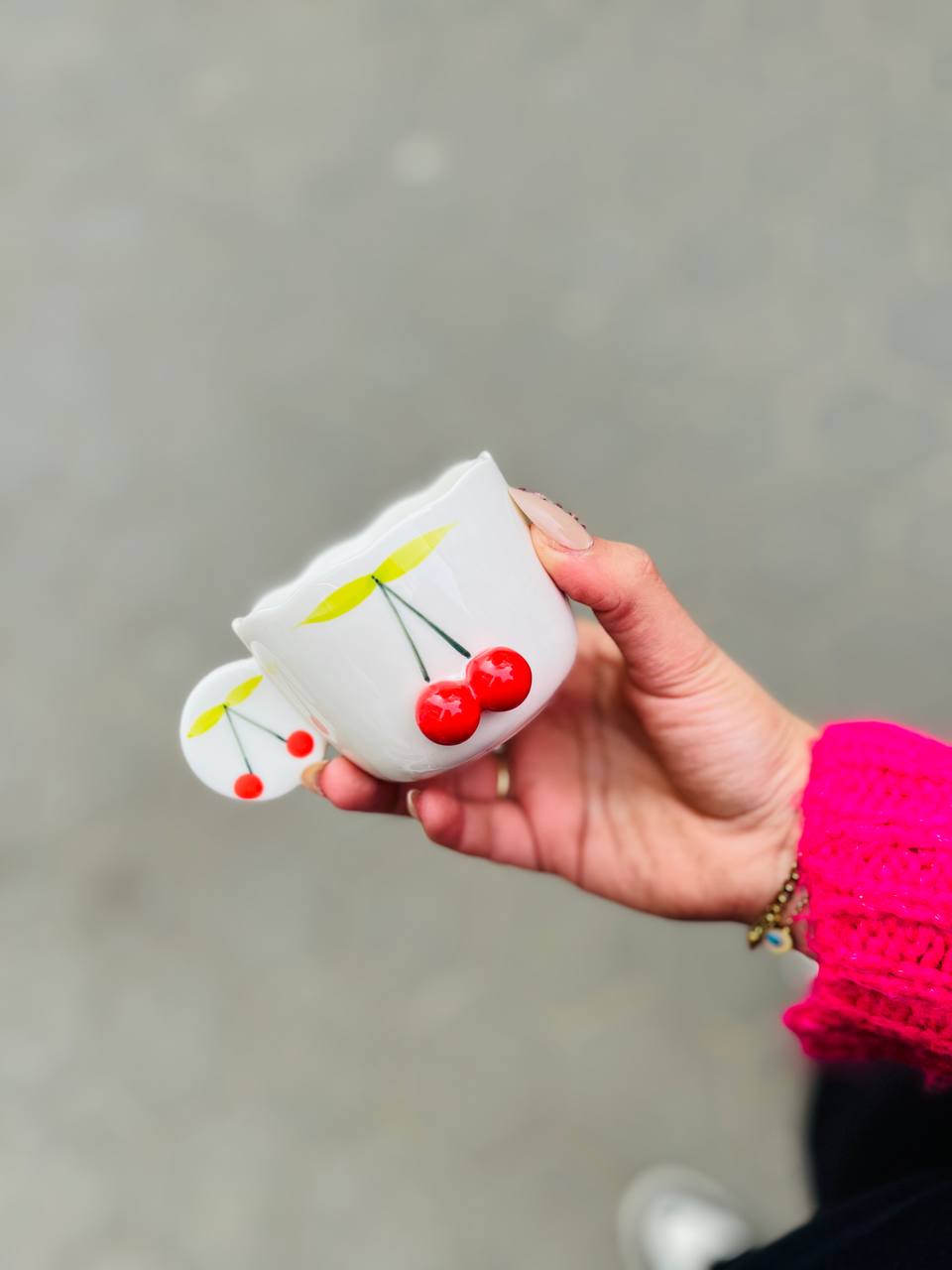 3D Cherry Ceramic Set