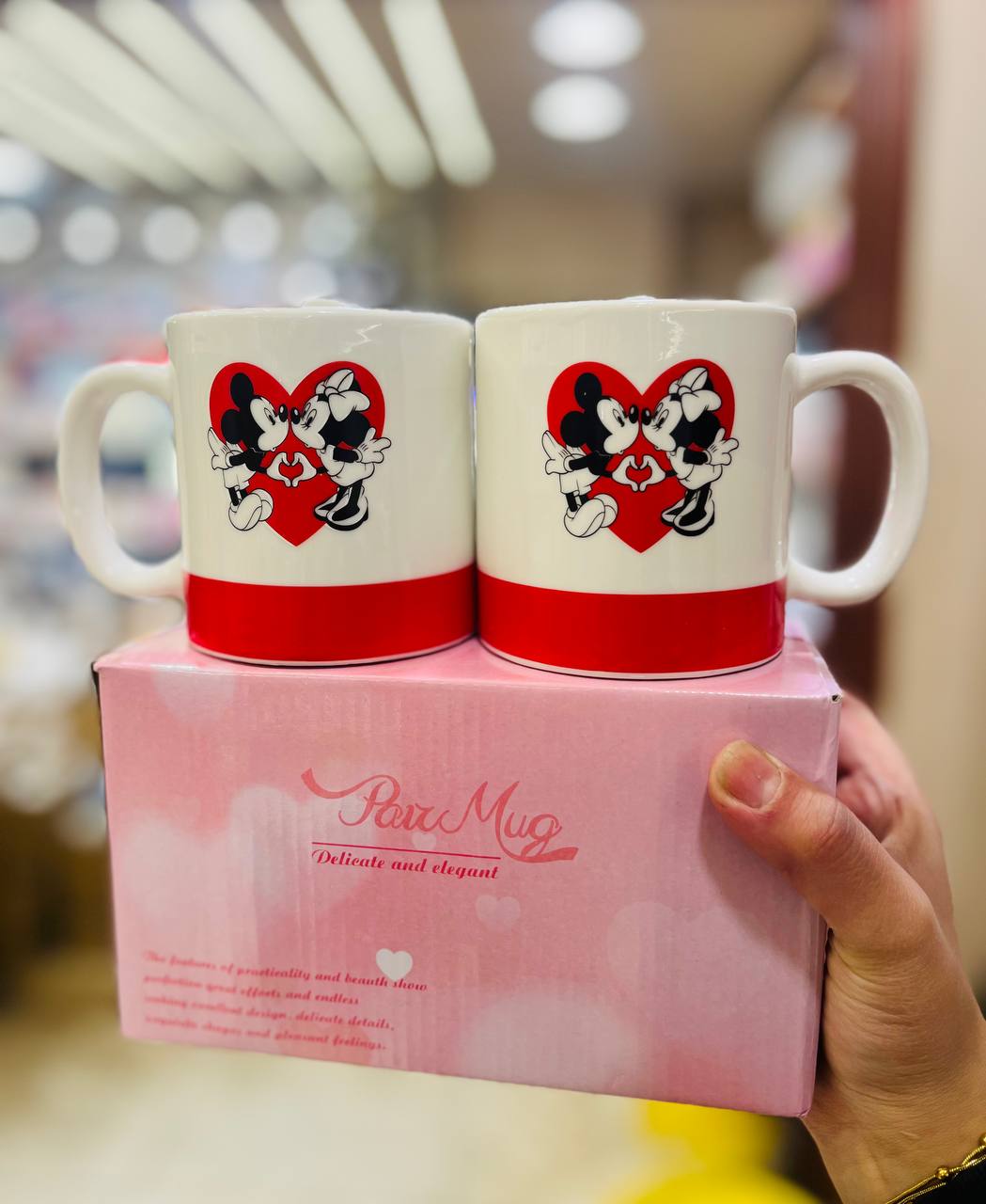 Mickey & Minnie Mouse Couple Mug Set