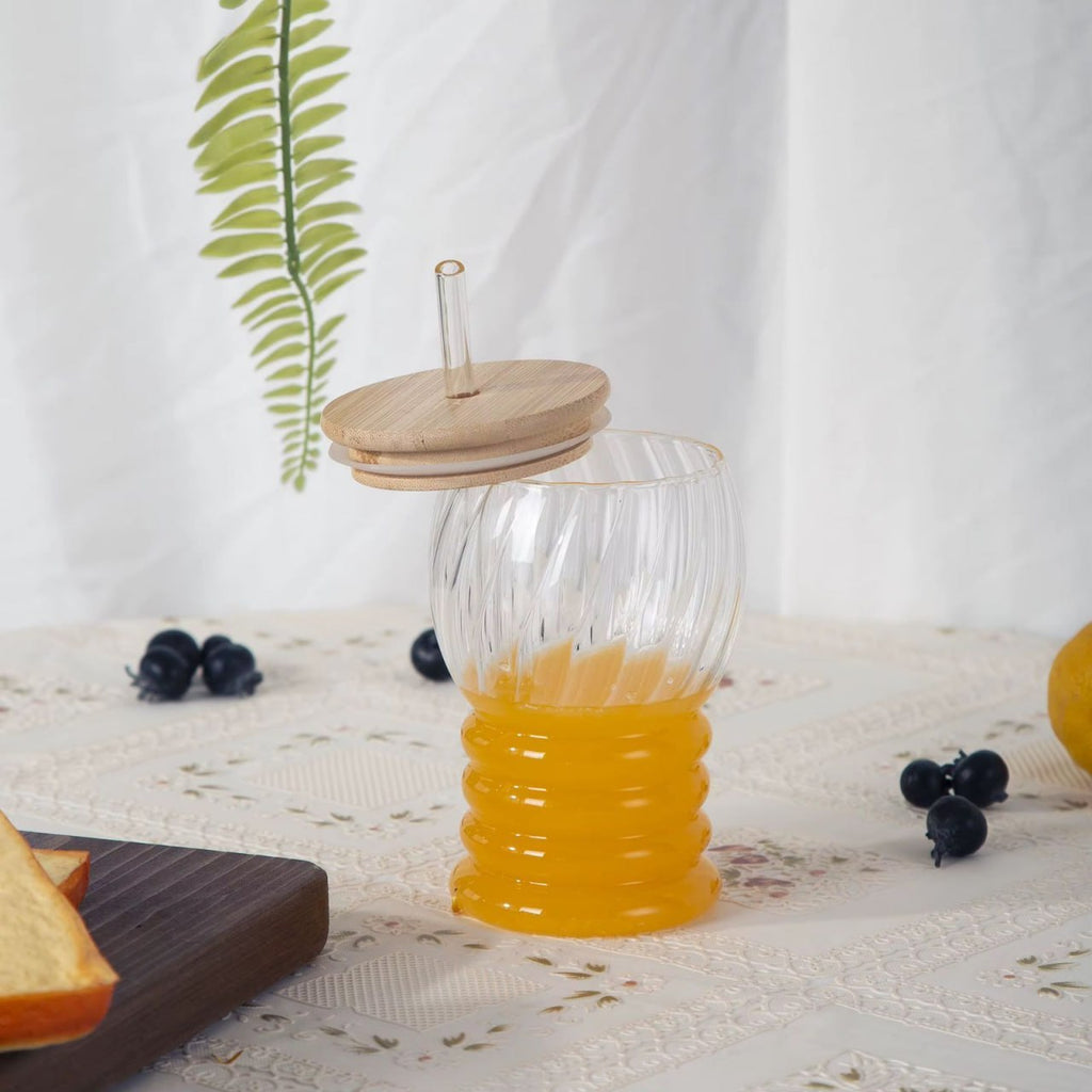 Swirl Base Glass Tumbler