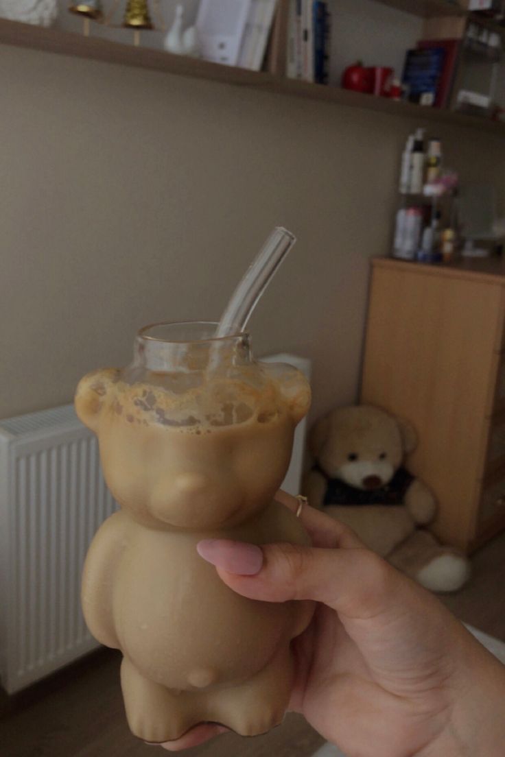 3D Bear Glass Cup