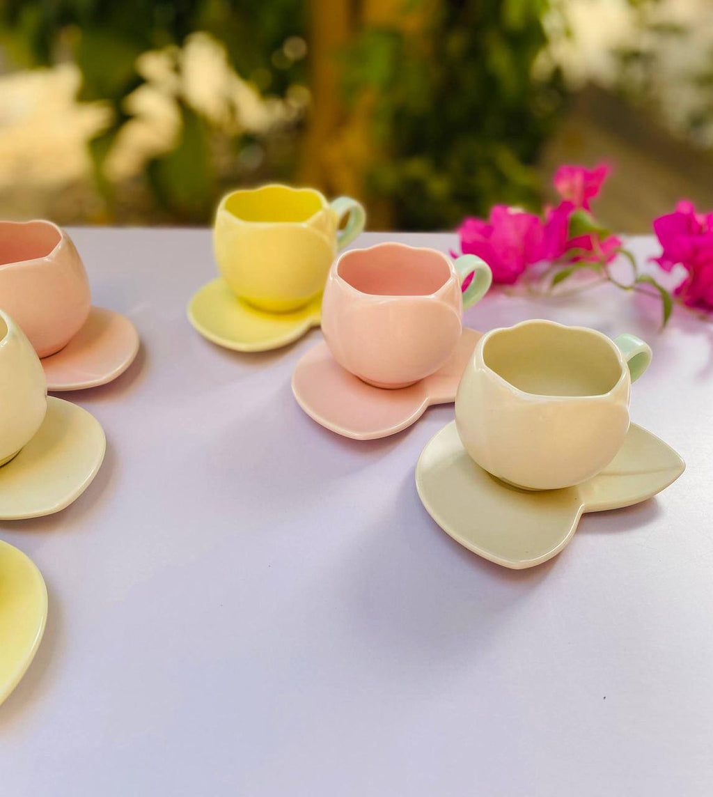 Pastel Blossom Cup Set