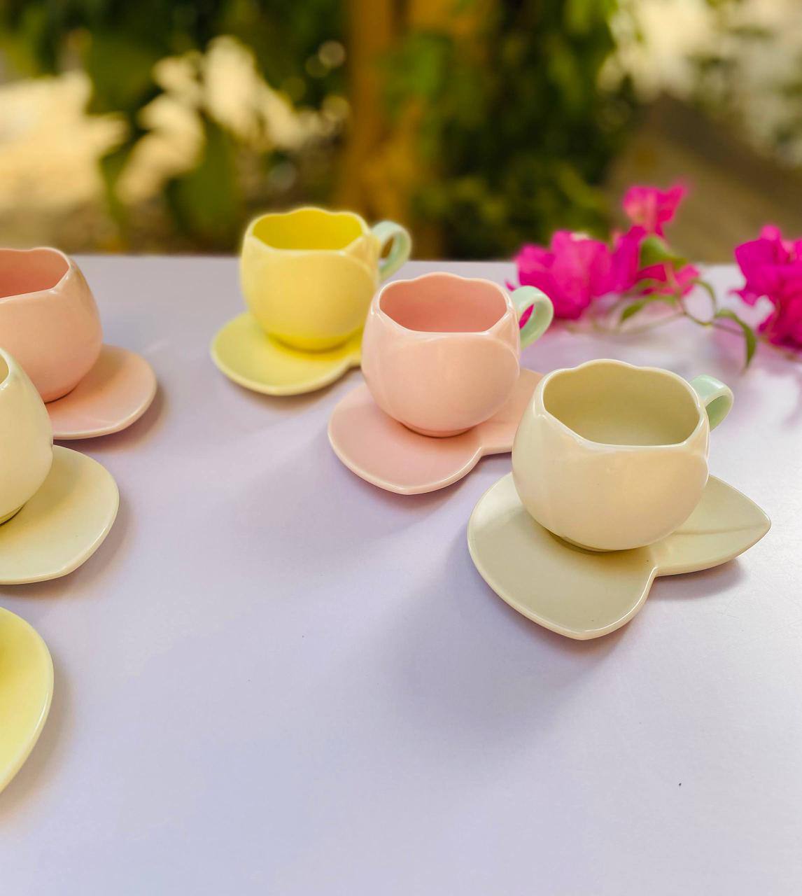 Pastel Blossom Cup Set