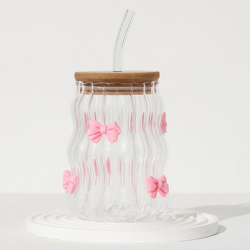 3D Pink Bow Cup