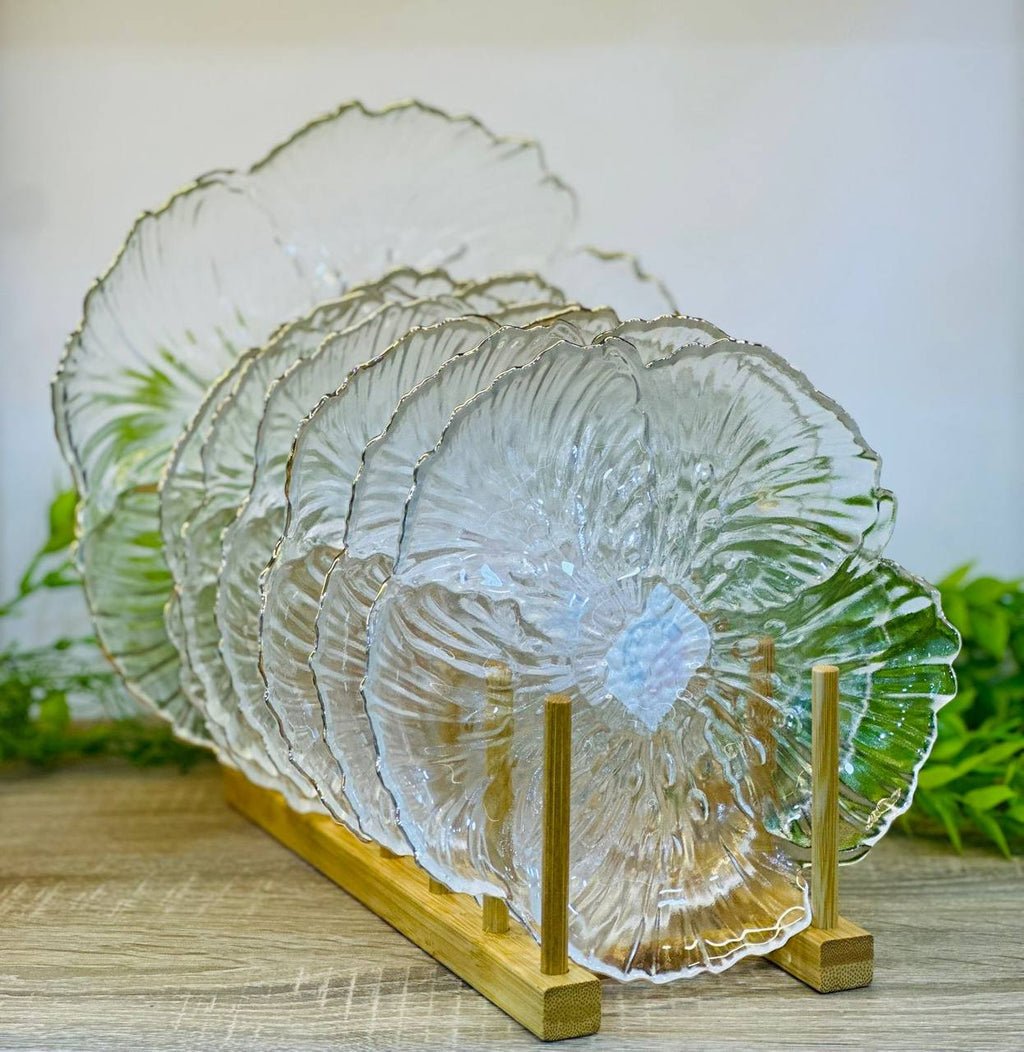 Crystal Petal Dessert Set