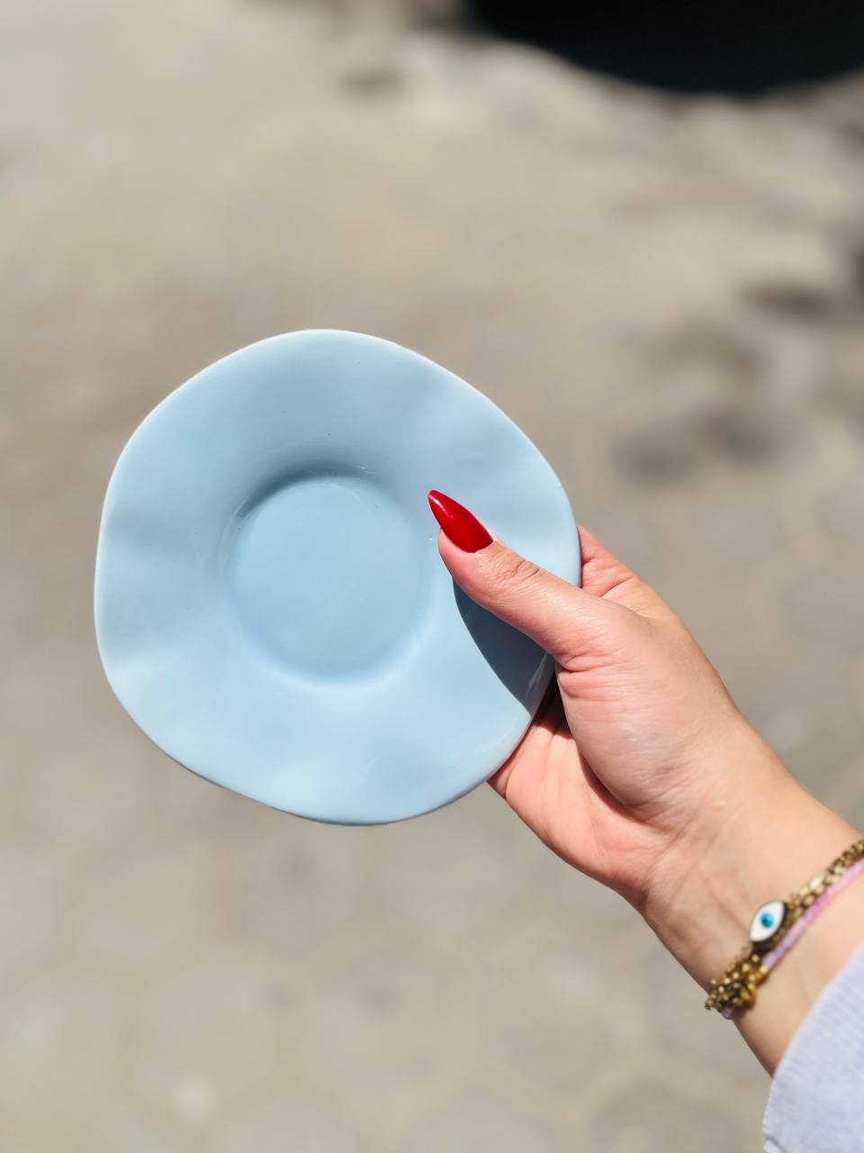 Pearl Coquette Bow Teacup