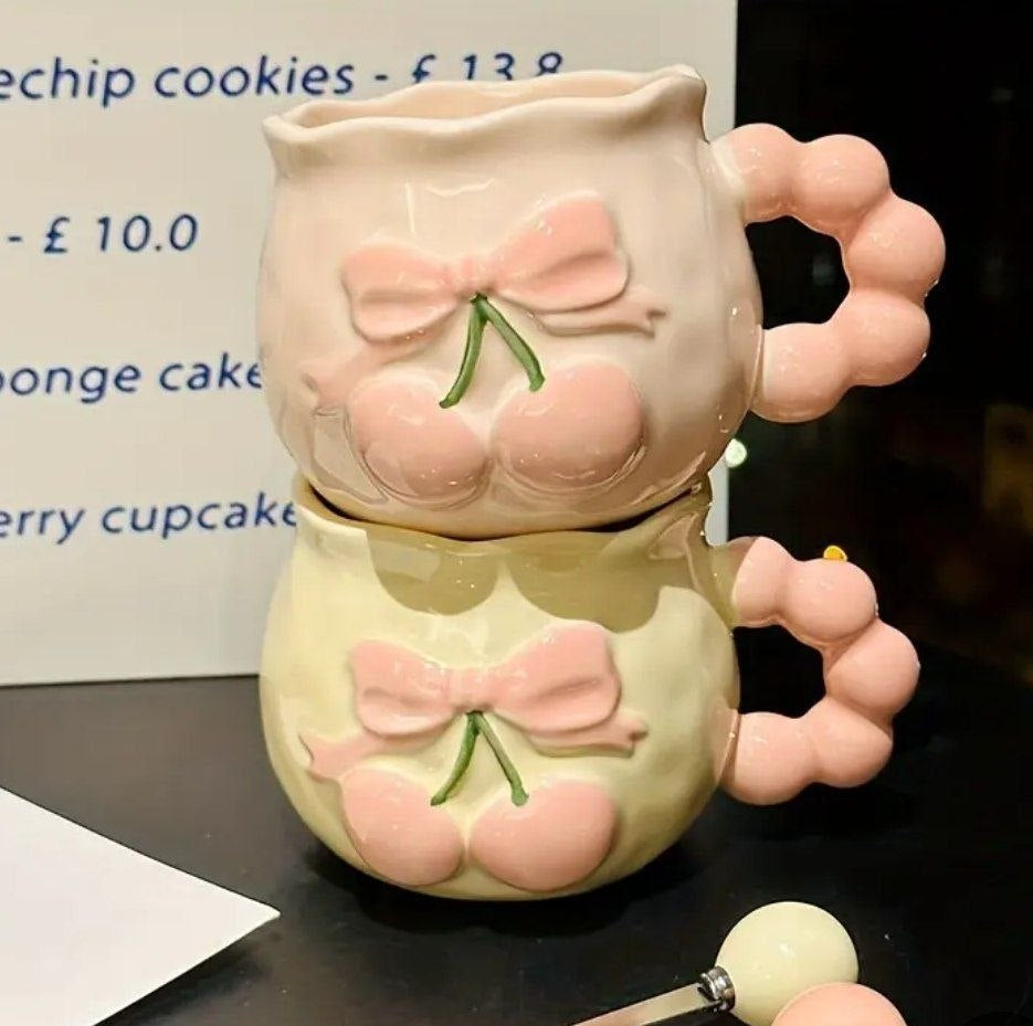 Pink Cherry Bow