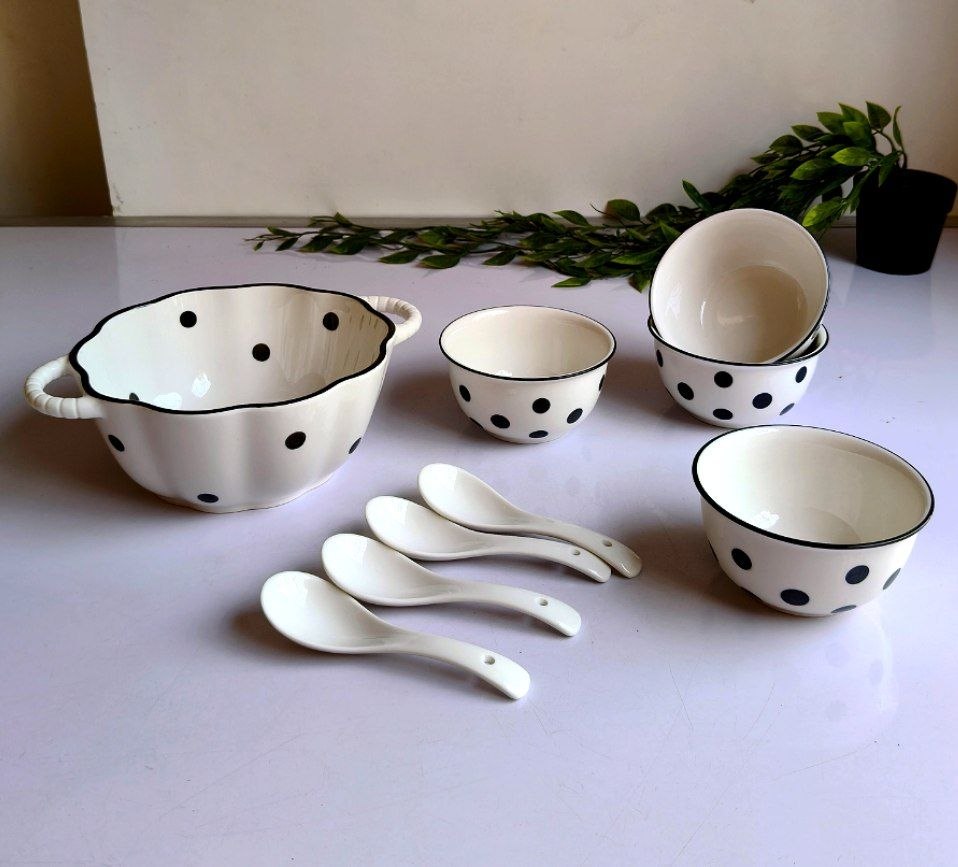 Polka Dot Ceramic Set
