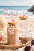Dreamy Butterfly Glass Tumbler