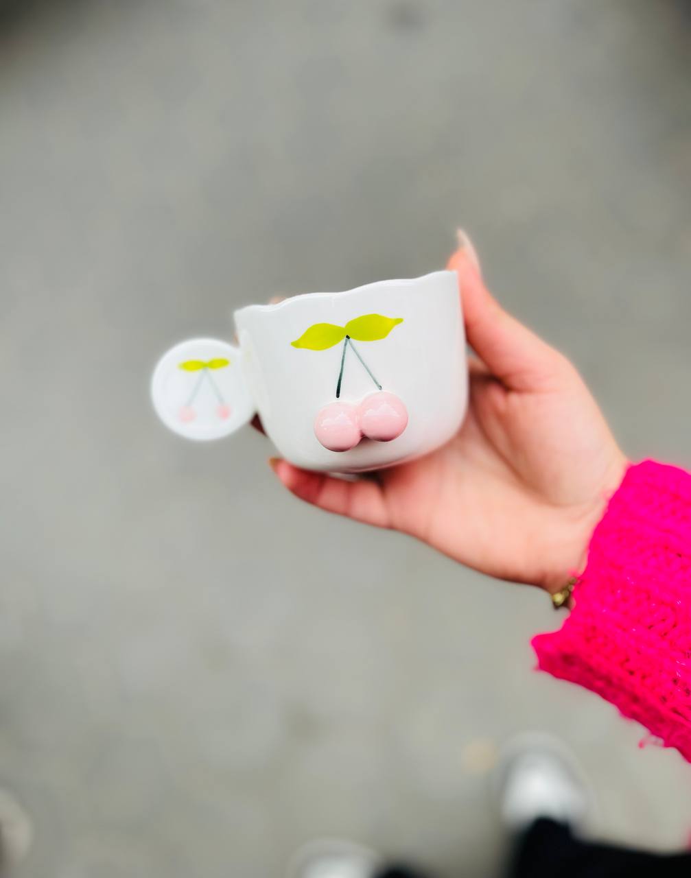 3D Cherry Ceramic Set