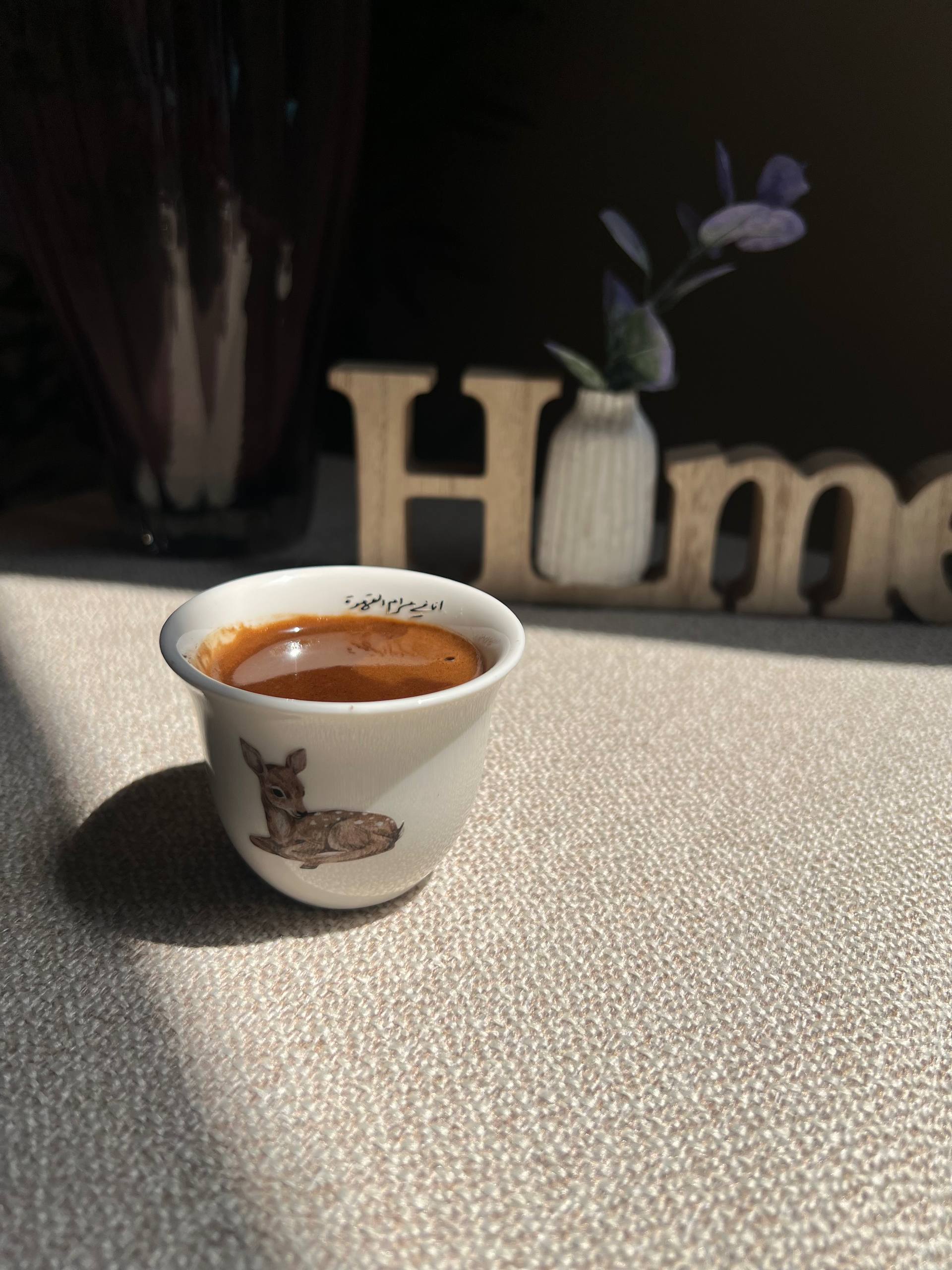 Vintage Deer Arabic Coffee Cup