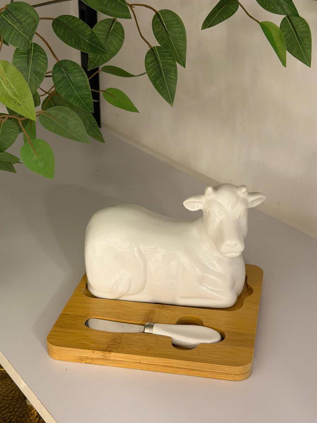 طقم زبدة "كانتري كاو" الريفي (Country Cow Butter Dish)