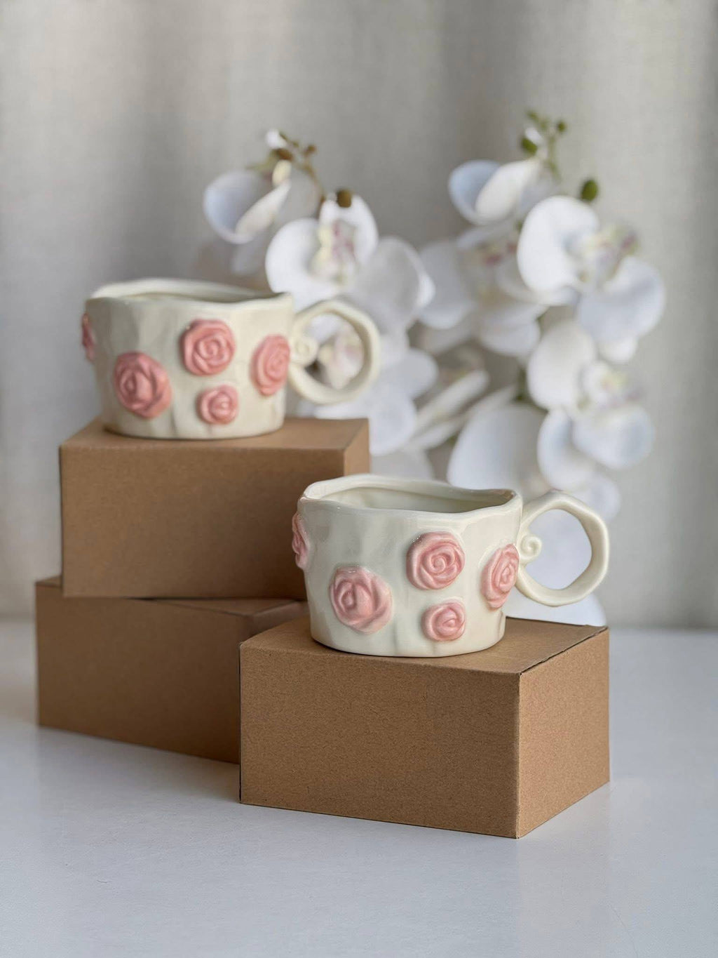 The Blooming Rose Handcrafted Mug
