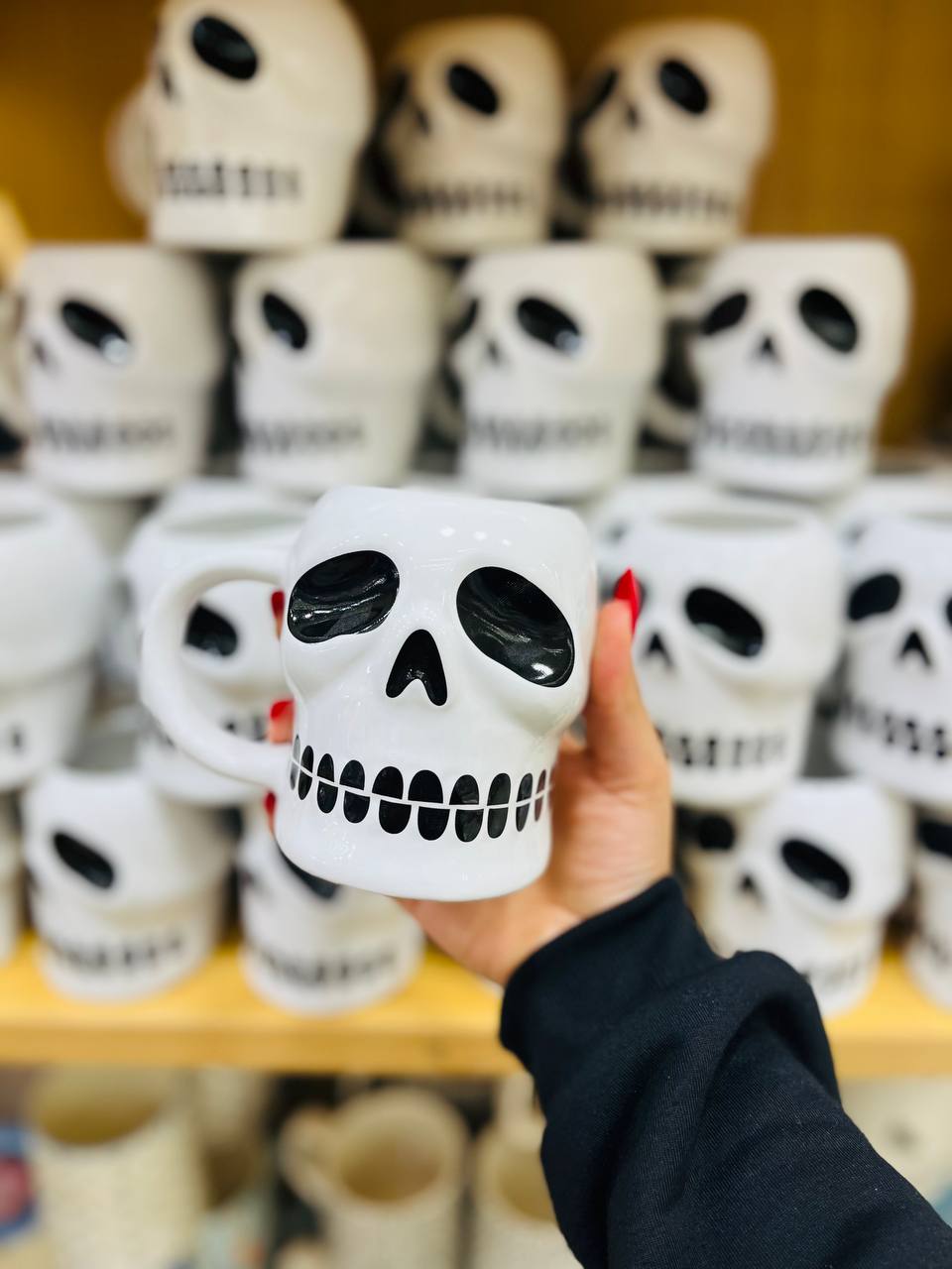 Gothic 3D Skull Mug