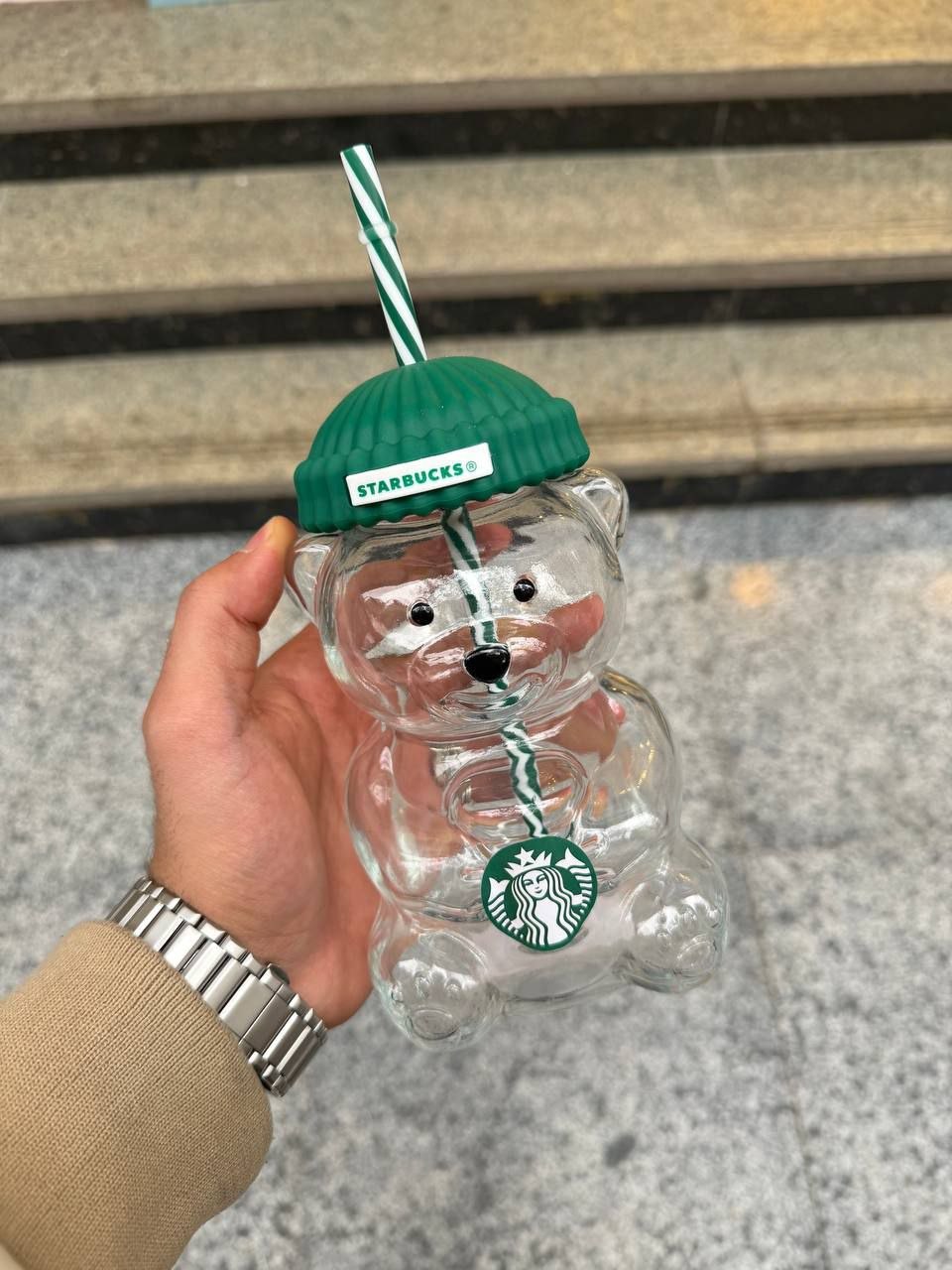 Cozy Bear Glass Tumbler