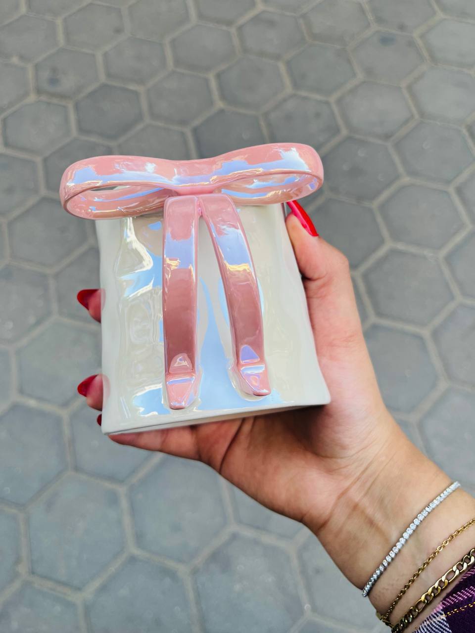 Ribbon Charm Mug