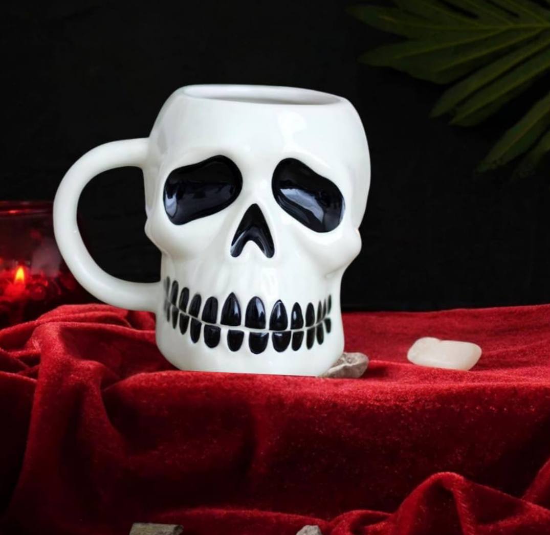 Gothic 3D Skull Mug