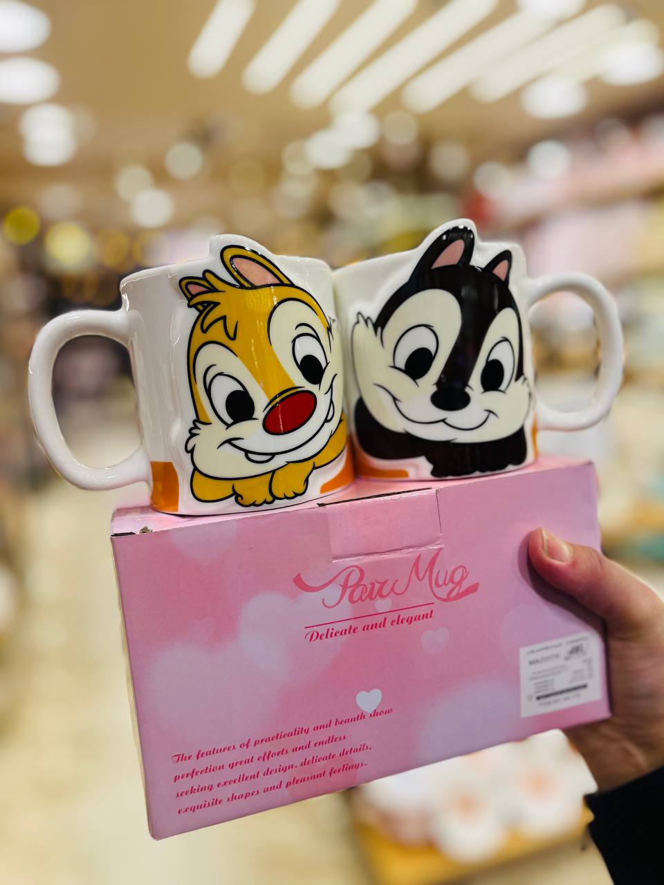 Chip 'n' Dale Romantic "Pair Mug" Gift Set