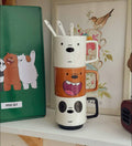 Stackable Bear Mug Set