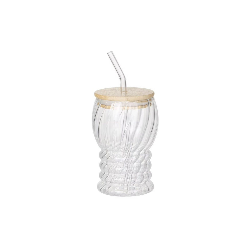 Swirl Base Glass Tumbler