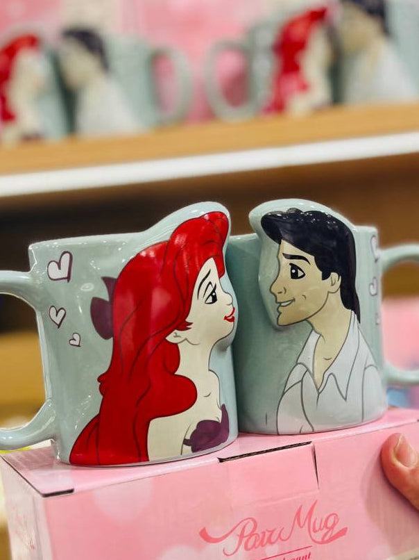 Princess Ariel & Prince Eric (The Little Mermaid) Romantic "Pair Mug" Gift Set