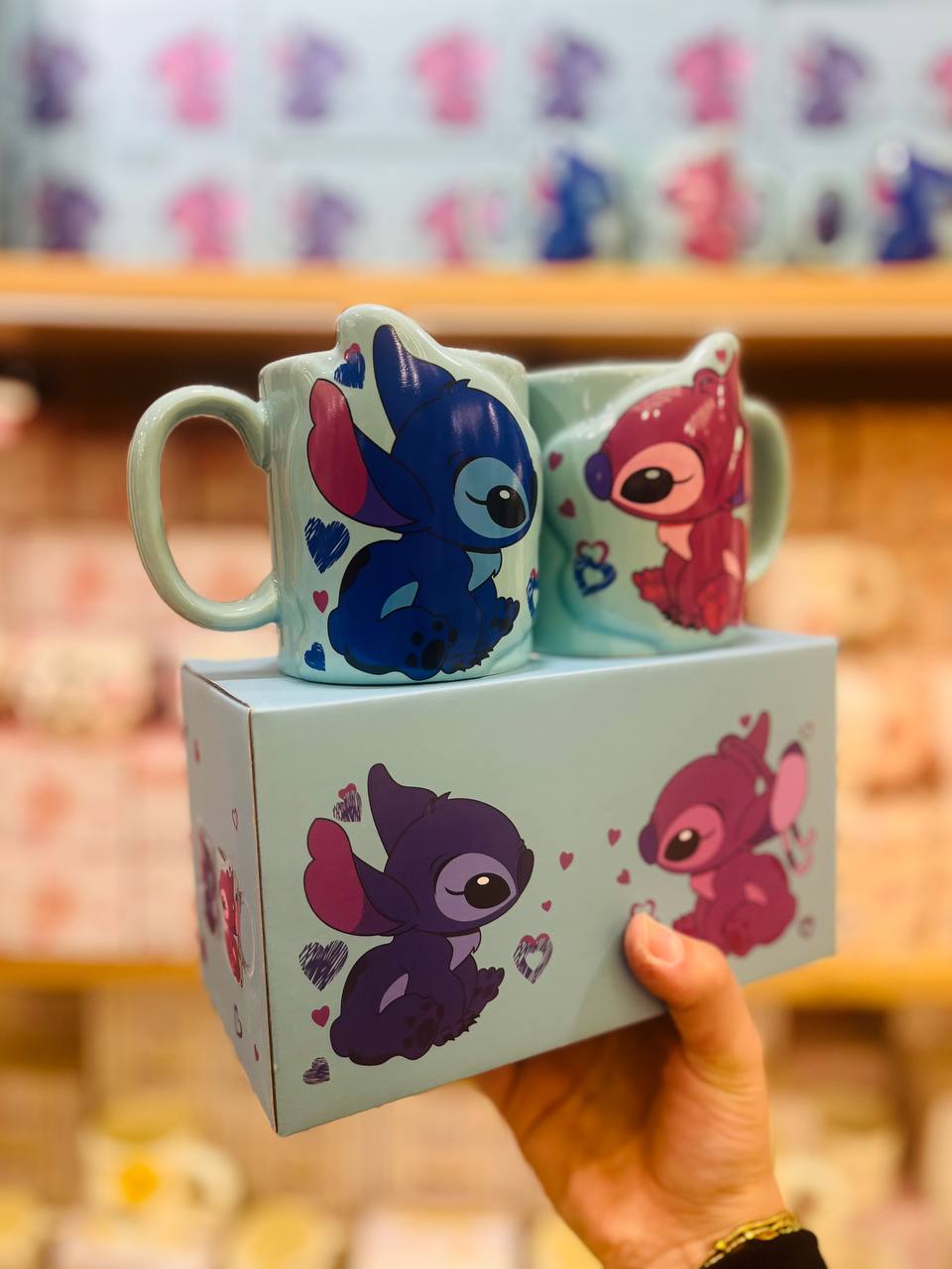 Stitch & Angel Romantic "Pair Mug" Gift Set