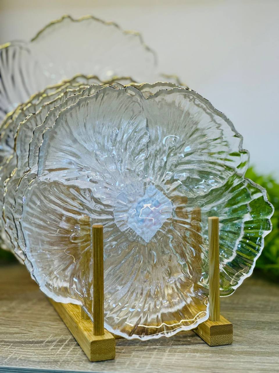 Crystal Petal Dessert Set