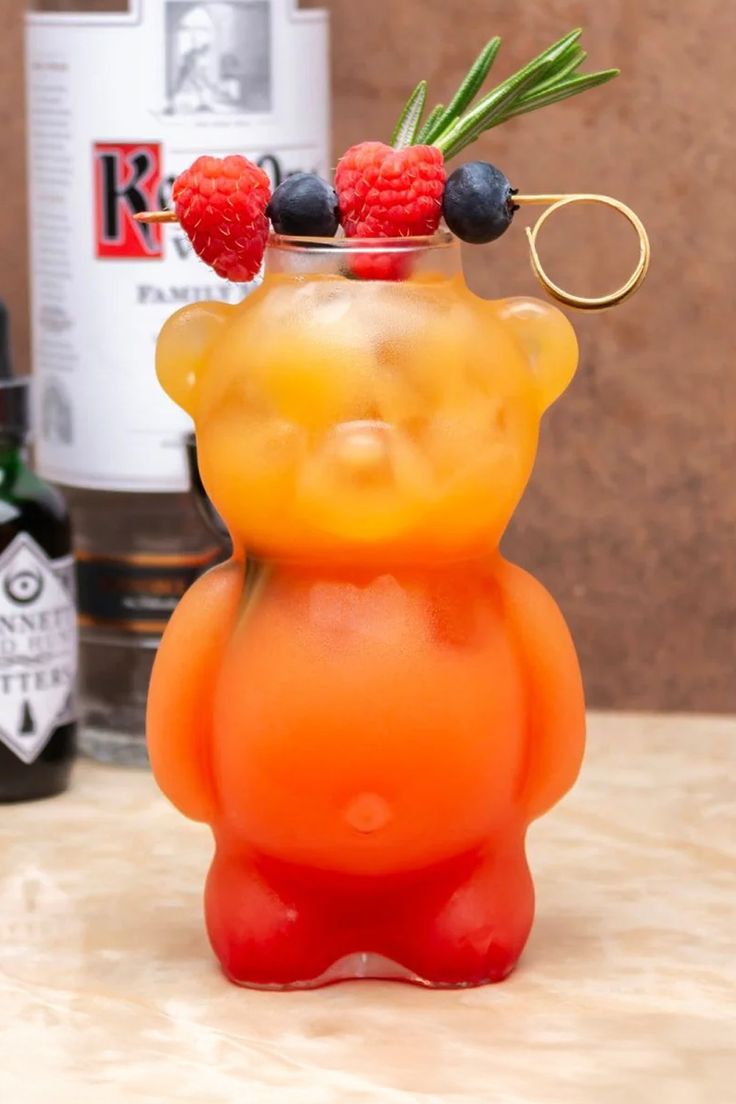 3D Bear Glass Cup