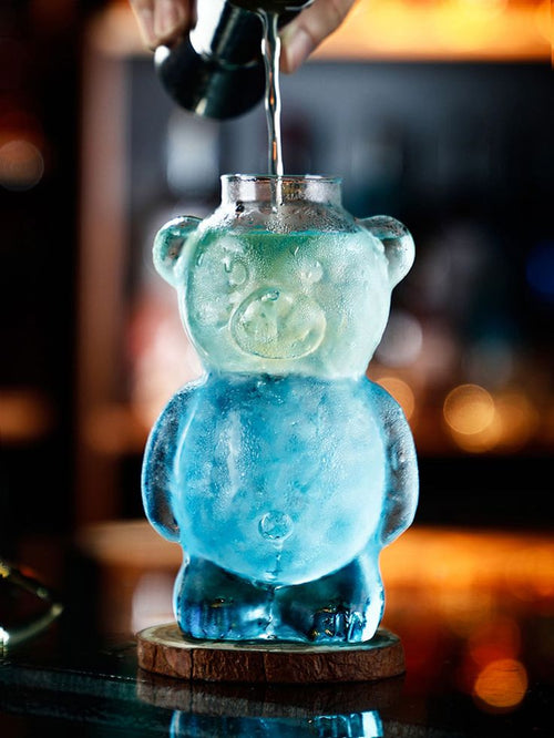 3D Bear Glass Cup