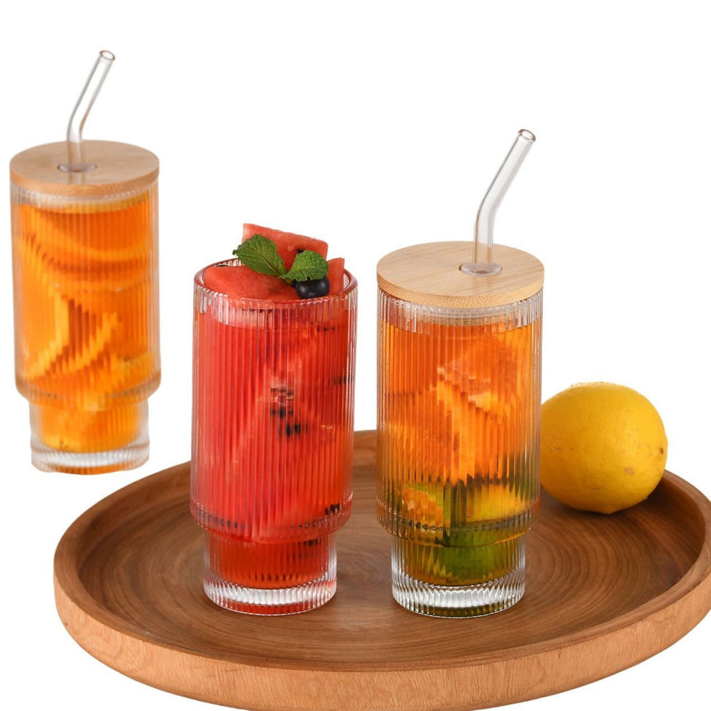 Minimalist Fluted Glass Cup