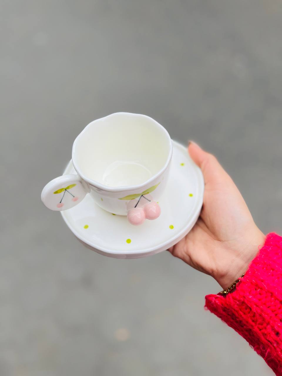 3D Cherry Ceramic Set