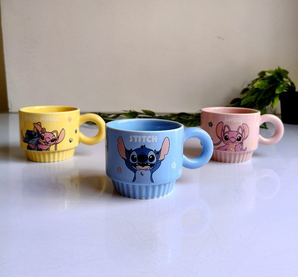 Stitch Stackable Mug Set