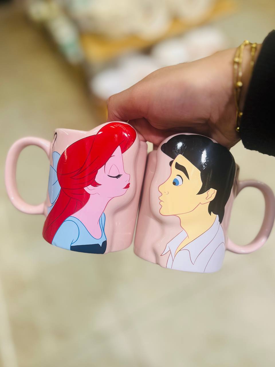 Princess Ariel & Prince Eric (The Little Mermaid) Romantic "Pair Mug" Gift Set