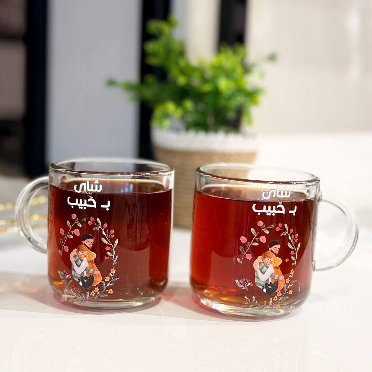 Habib Tea Glasses 6pc hand
